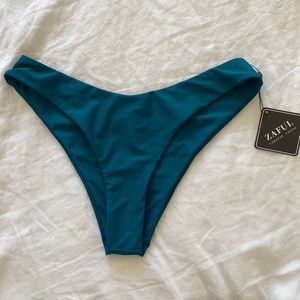 NEW: Zaful turquoise high cut bikini bottom (size L/womens size 8)